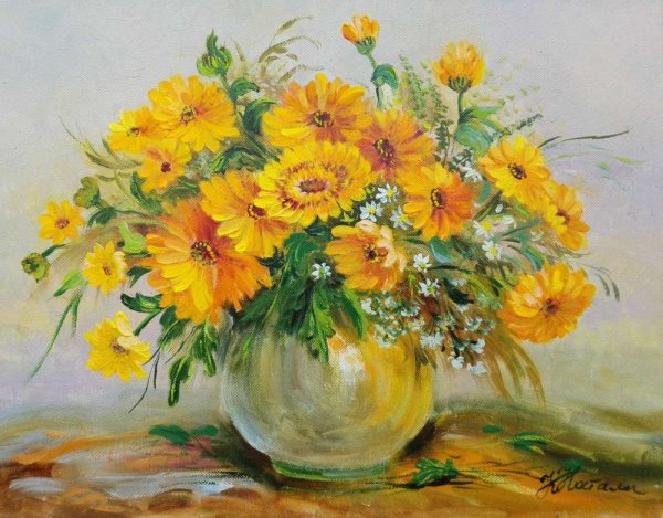 Календула картина