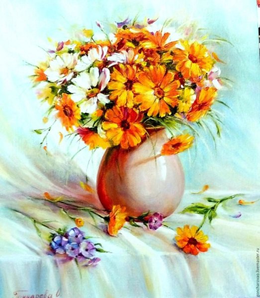 Художник Бузин календула