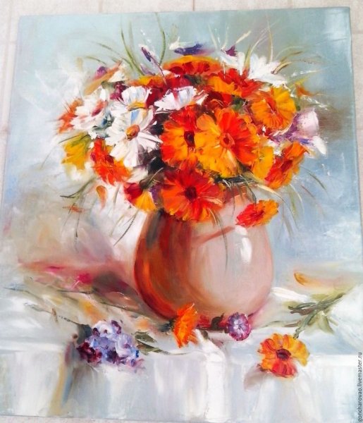 Букет маслом