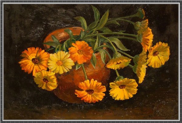 Календула на картинах художников
