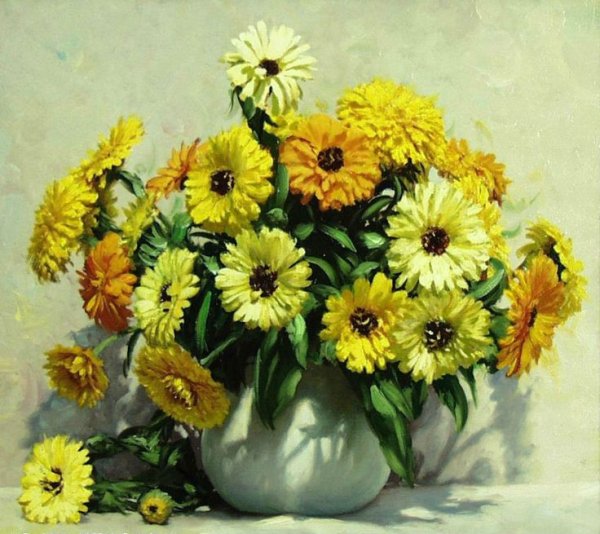 Цветы художник Игорь Бузин