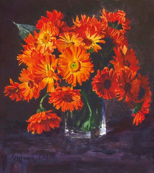 Андрияка Сергей Николаевич картины цветы