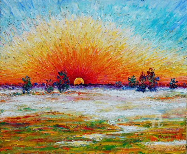 Солнце живопись Импрессионизм