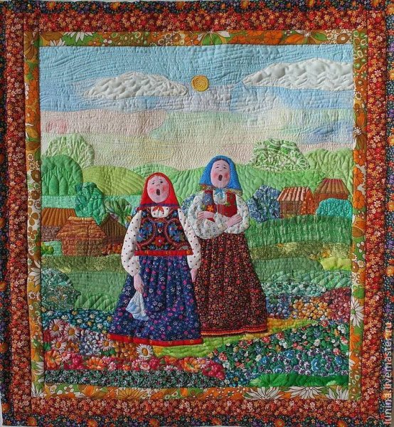 Лоскутная живопись Ольги Байгуловой