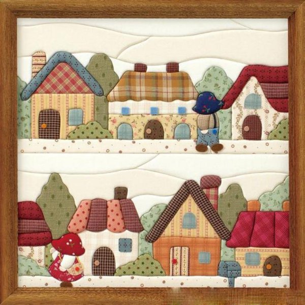 Японская техника кинусайга – пэчворк без иглы.