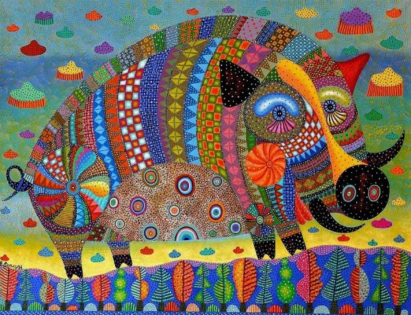 Живопись из лоскутков