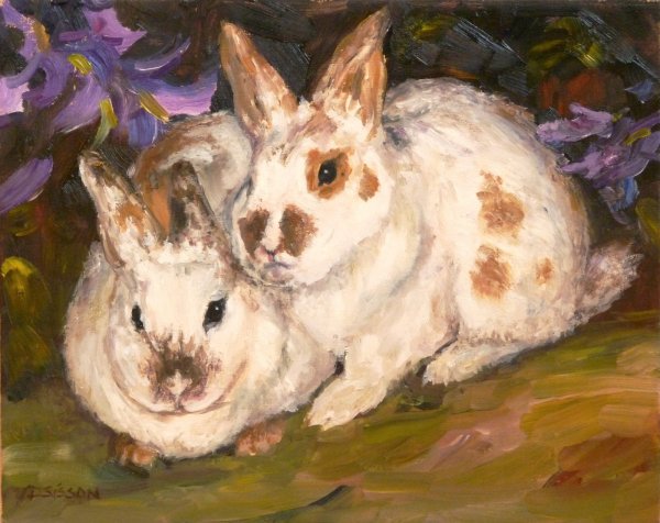 Живопись маслом животные