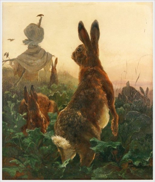 Пасхальный заяц живопись