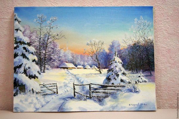 Владимир Чернов картины зима