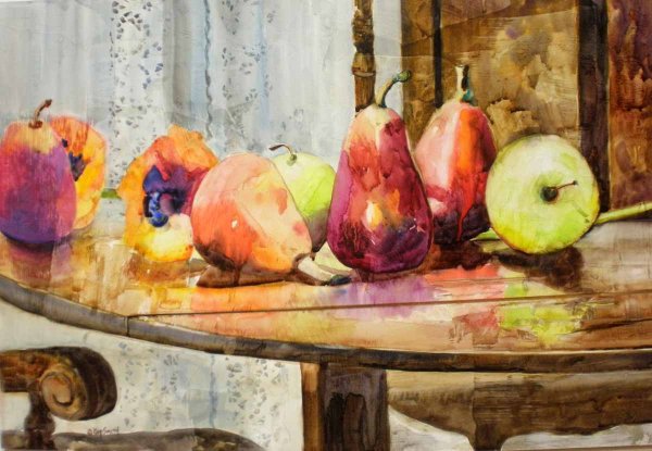 Аля Прима лессировка