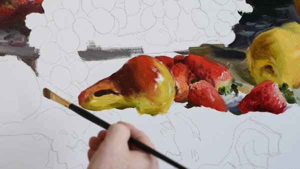 Живопись маслом подмалевок