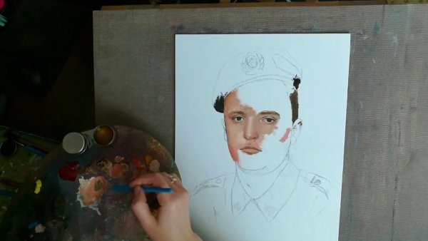 Подмалевок в пейзаже Владимир Давыденко