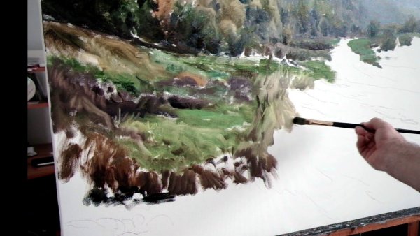 Академическая живопись портрет гризайль