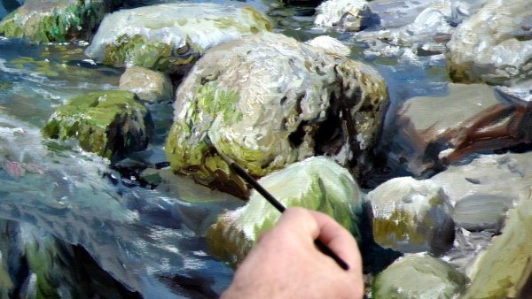 Поэтапный портрет маслом