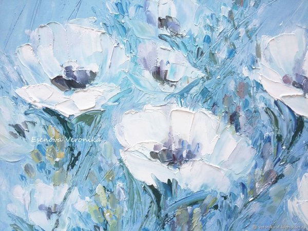 Живопись в голубых тонах