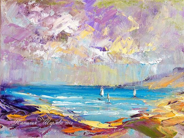 Наталья Ширяева картины мастихином