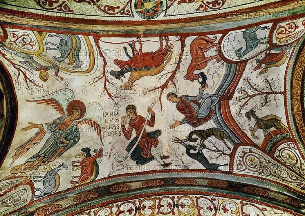 Фрески церкви Сан Исидоро в Леоне, 12 век романский стиль