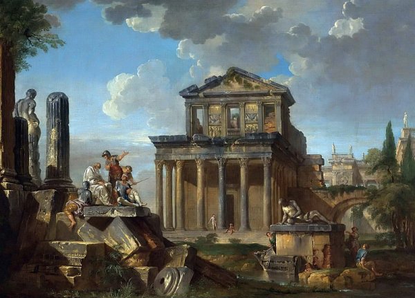 Римские руины Джованни Паоло Панини (Giovanni Paolo Panini).