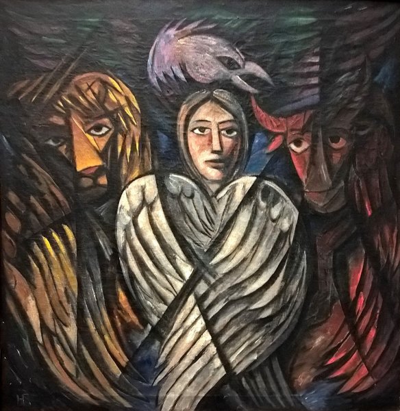 Наталья Гончарова футуризм картины