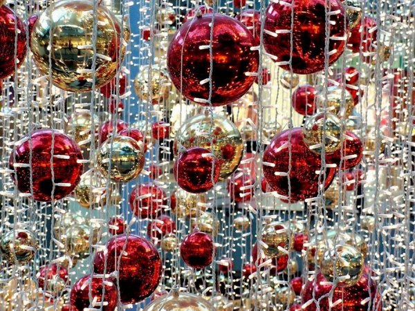 Новогодние шары маслом