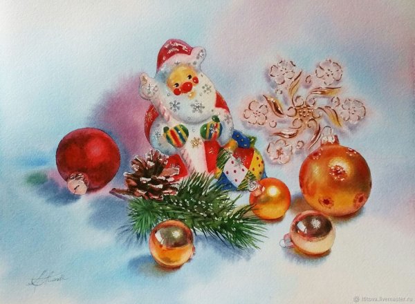 Художник любовь Витальевна Титова новогодние игрушки