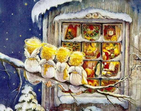 Рождественская ярмарка живопись