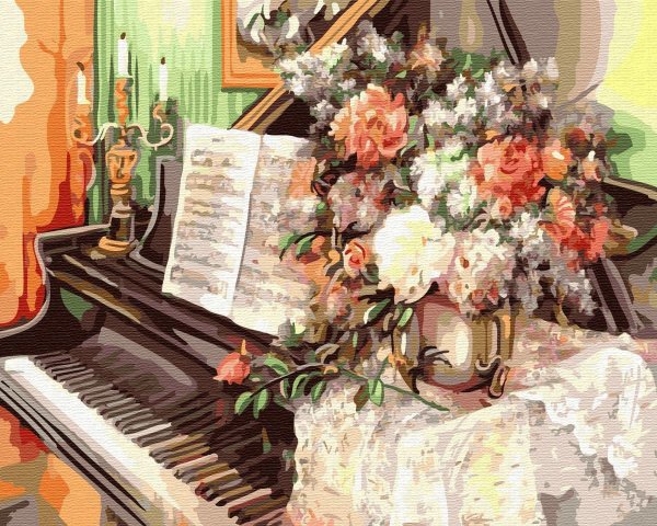 Рояль в цветах