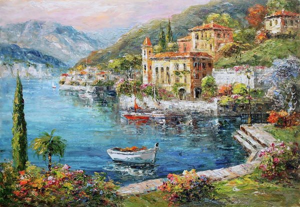 Озеро Комо Белладжио картина