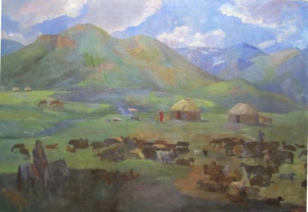 Казахстанский художник Кайрымбаев