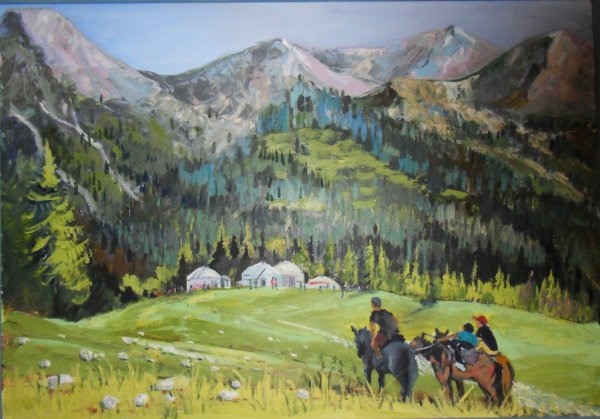 Картины казахских художников о Казахстане