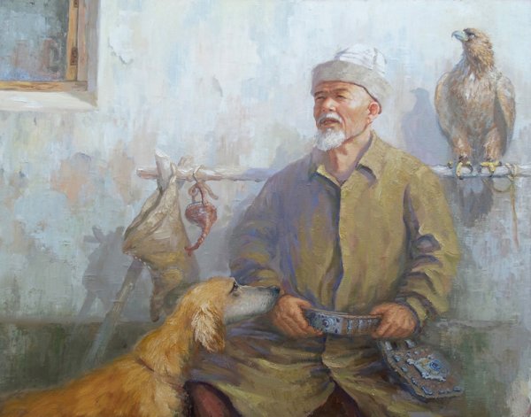 Казахская степь живопись