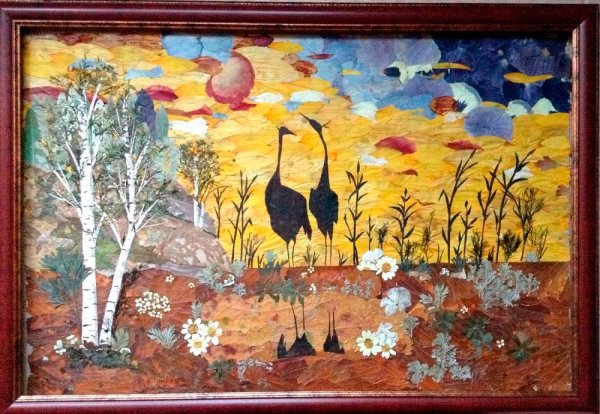 Прессованная флористика (осибана)