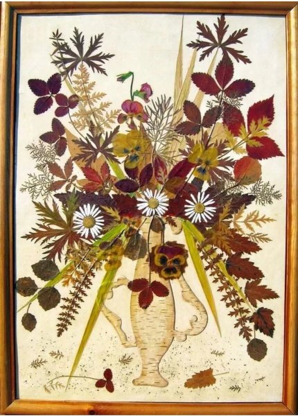 Ошибана из сухих цветов