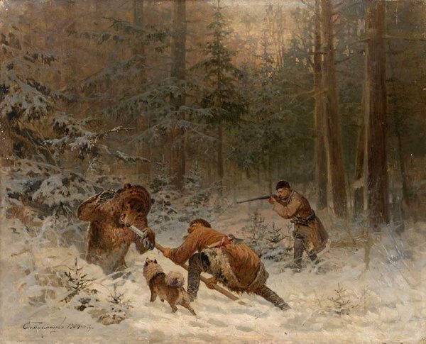 Живопись на тему охоты