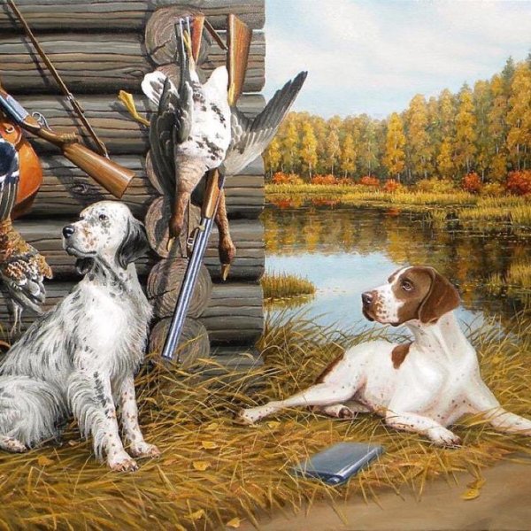 Охота в живописи