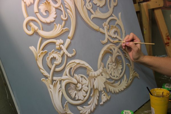 Орнамент для альфрейная роспись техника