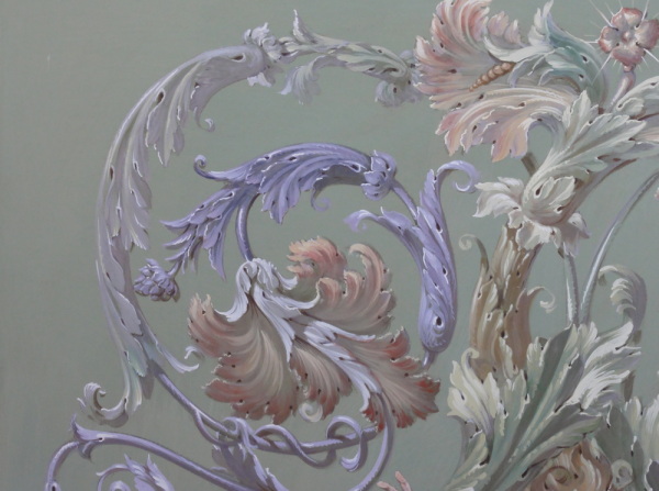 Альфрейная роспись гризайль