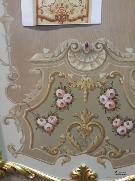 Альфрейная роспись гризайль