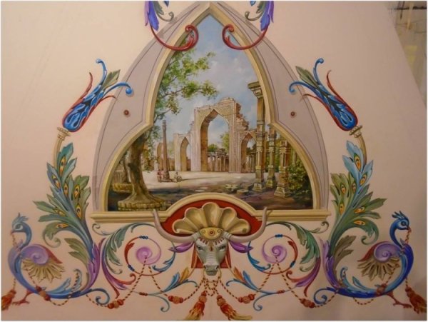 Альфрейная роспись 19 век Церковь