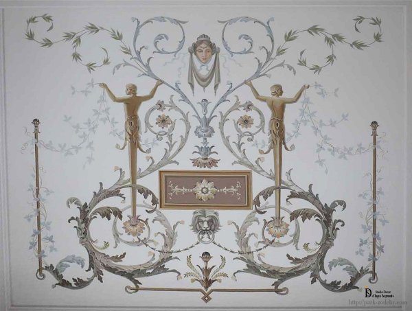 Альфрейная живопись парк Зодчий