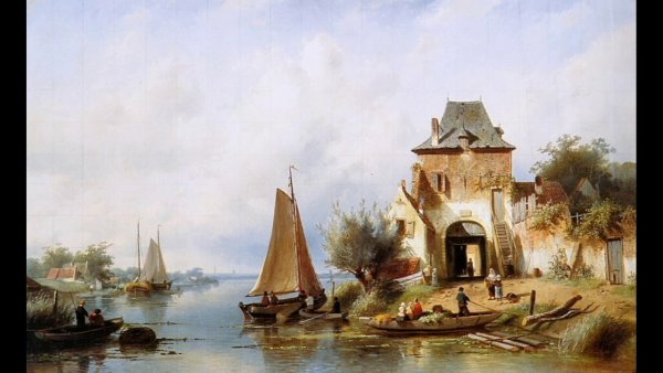 Ян стен Танцующие у трактира крестьяне