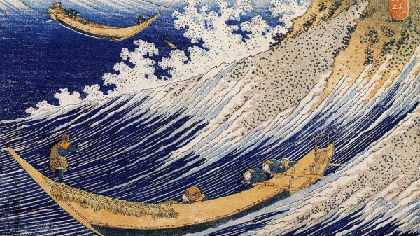 Кацусика Хокусай большая волна в Канагаве