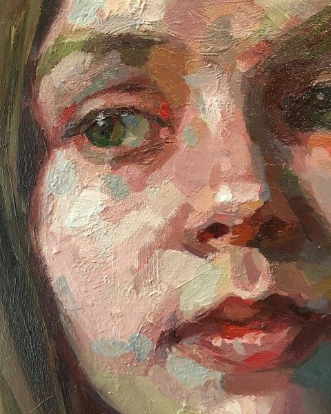 Портретный Этюд «лицо Рембо