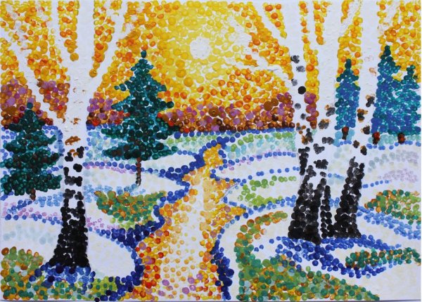 Уантилизма «точечная живопис