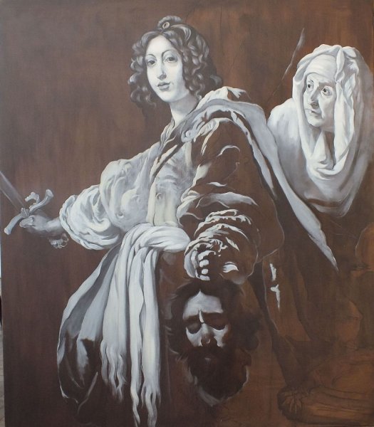 Картина маслом мужчина и женщина