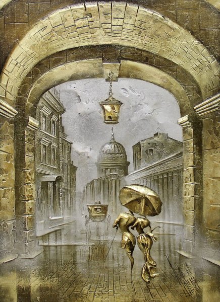 Поезд живопись