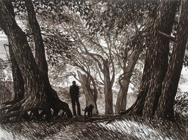 Тени от деревьев в живописи