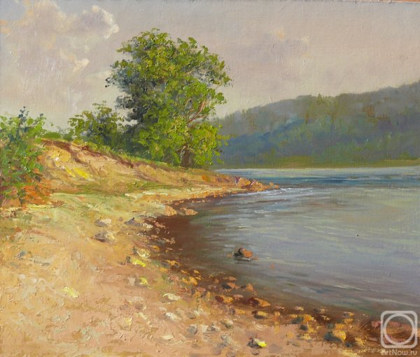 Река Волга живопись