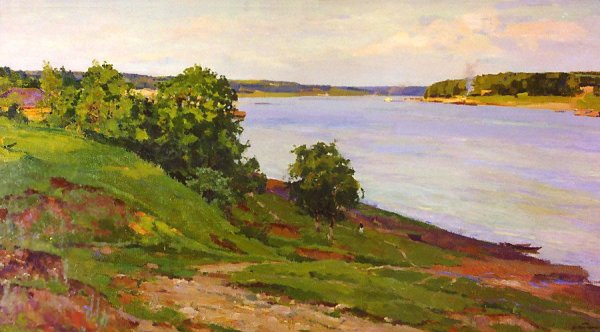 Художник Николай Тимков пейзаж с рекой