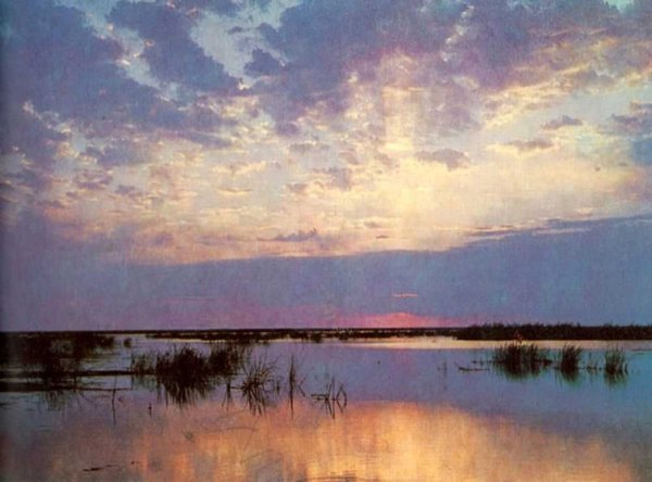 Пейзажи Кустодиева Волга